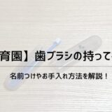 保育園の歯ブラシの持って行き方