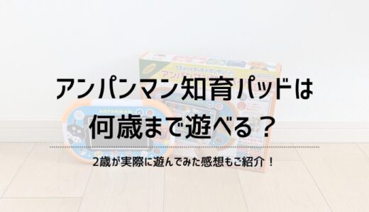 アンパンマン知育パッドは何歳まで遊べる？目に悪い？【レビュー】